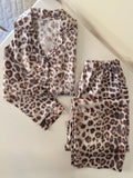 Soft Leopard Satin Set