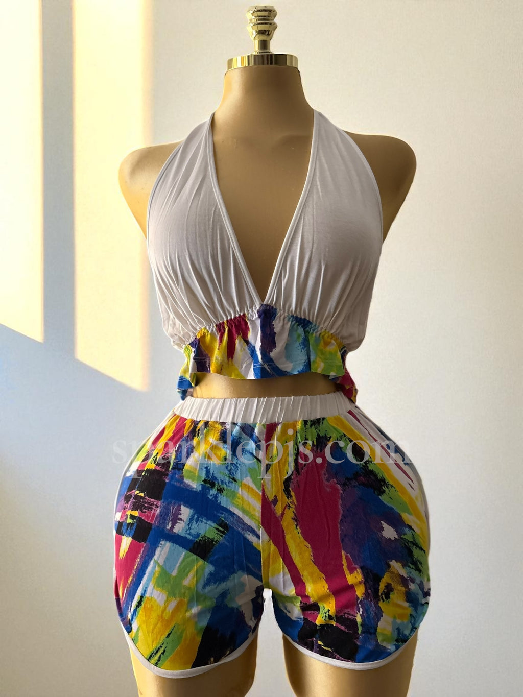 “Neon Whirl Shorts”