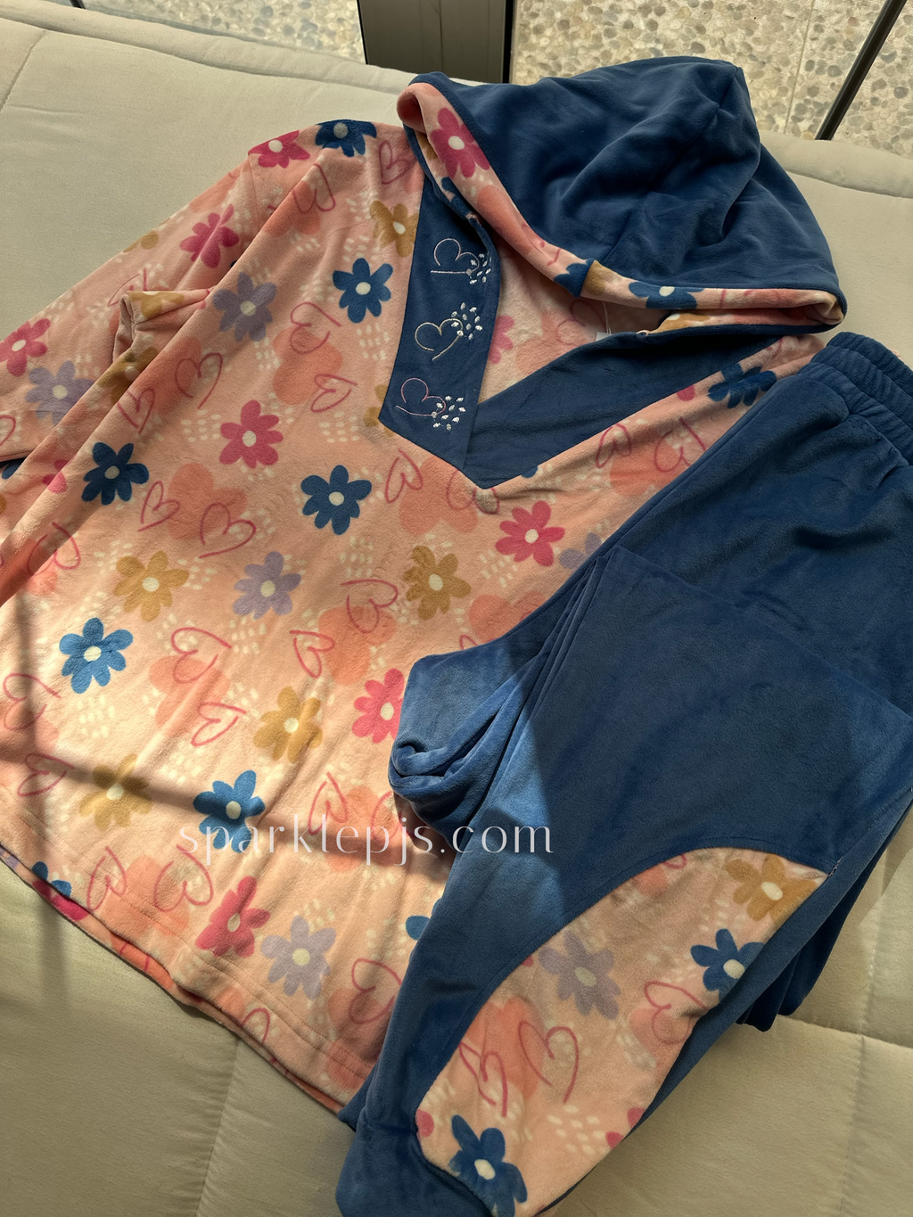 Cute Bloom Hoodie Set