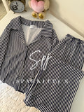 Elegant Stripe Lounge Set