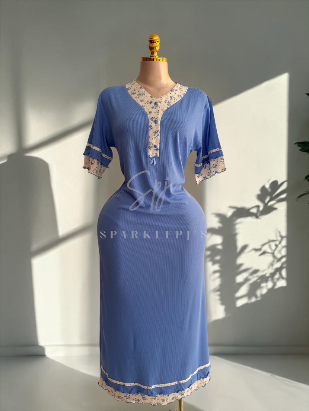 Soft Bloom Long Nightdress