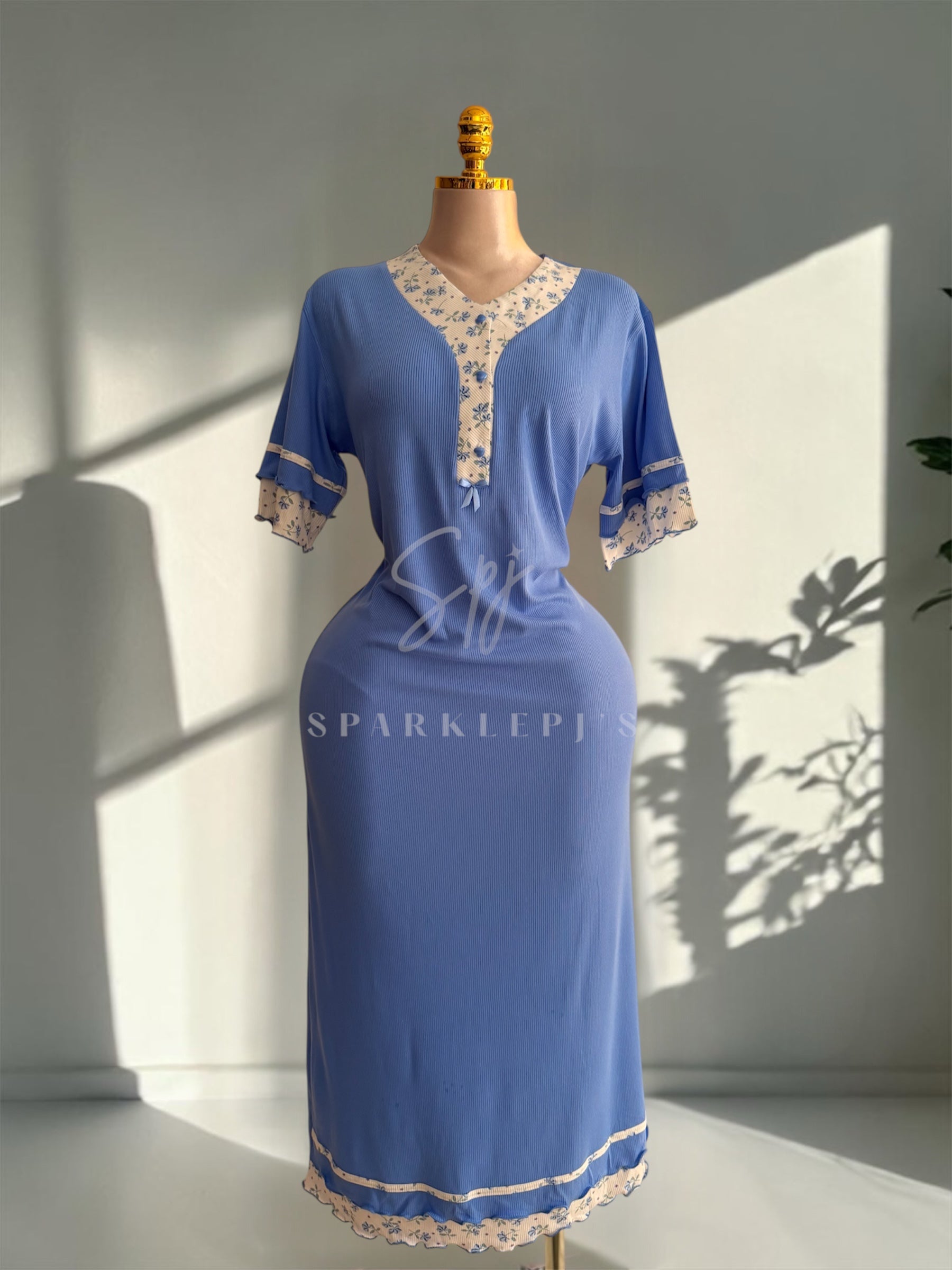 Soft Bloom Long Nightdress