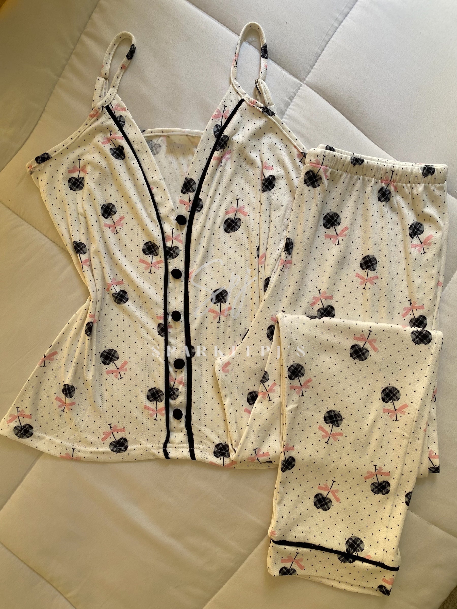 Cherry Dot Sleepwear Set