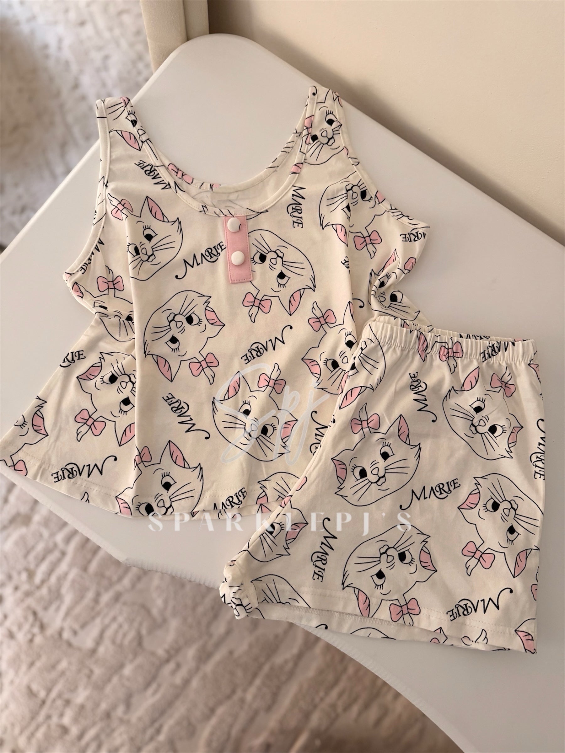 Sweet Kitty Short Pajama Set