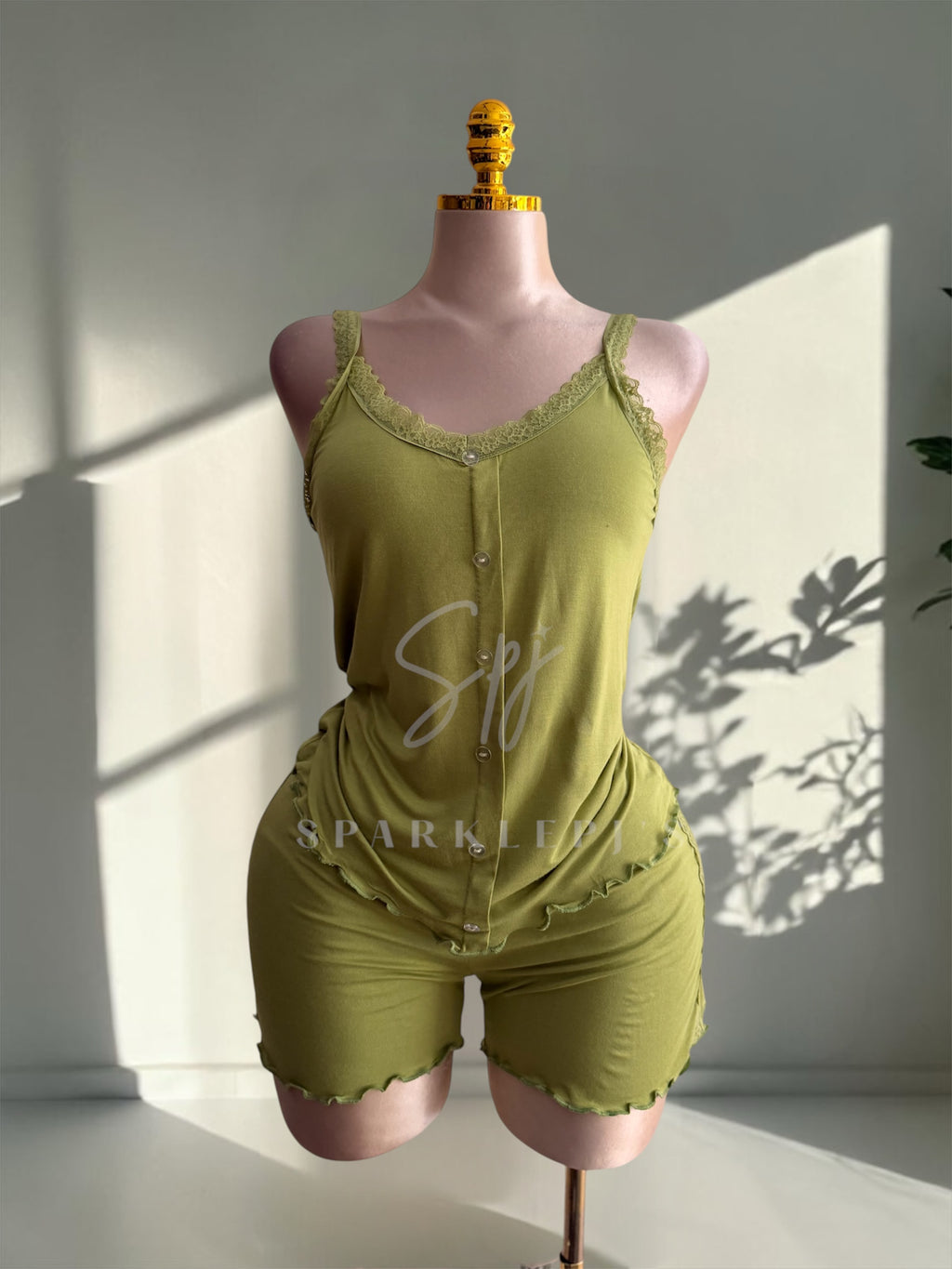 Soft Lace Summer Short Set
