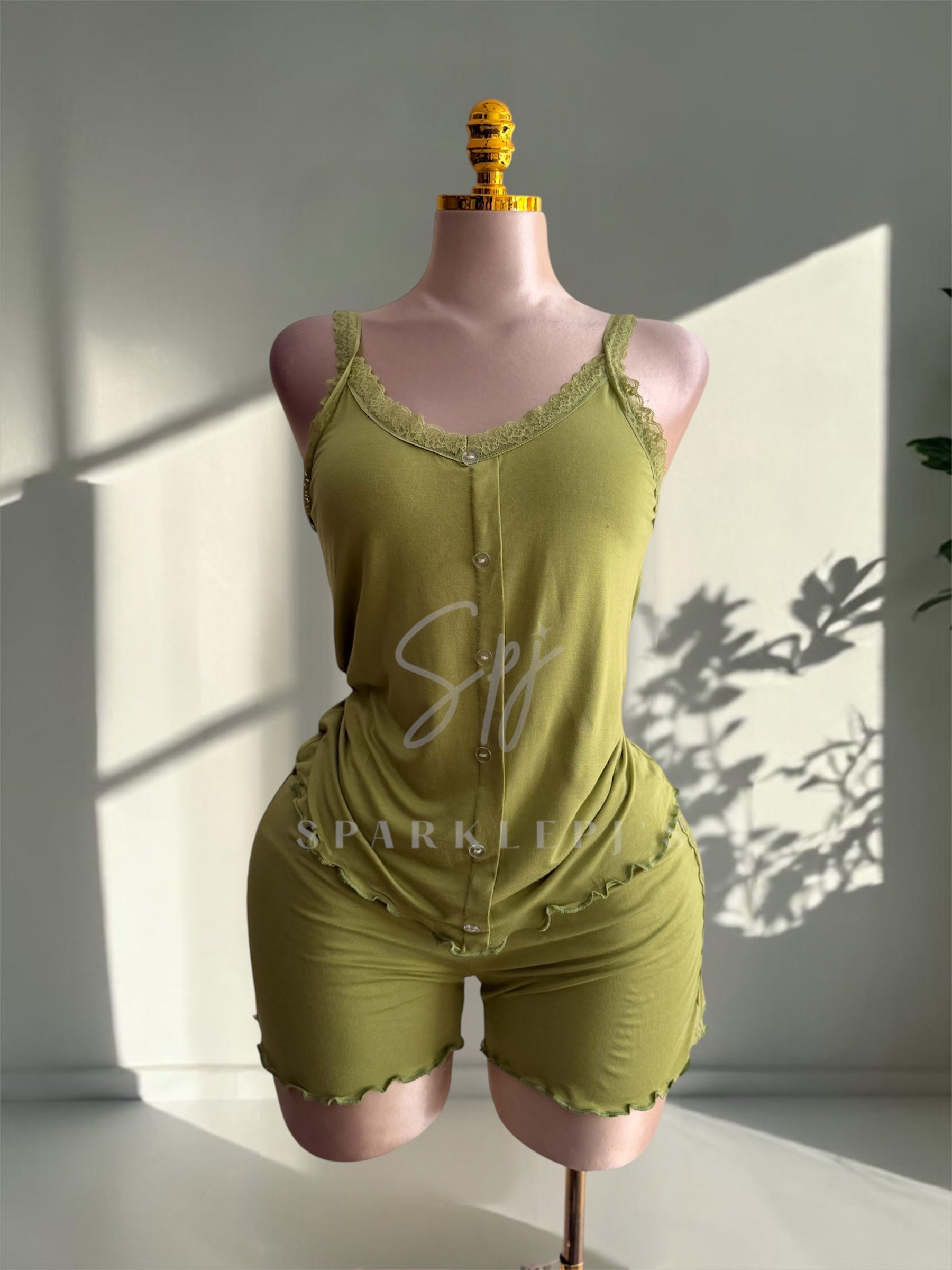 Soft Lace Summer Short Set