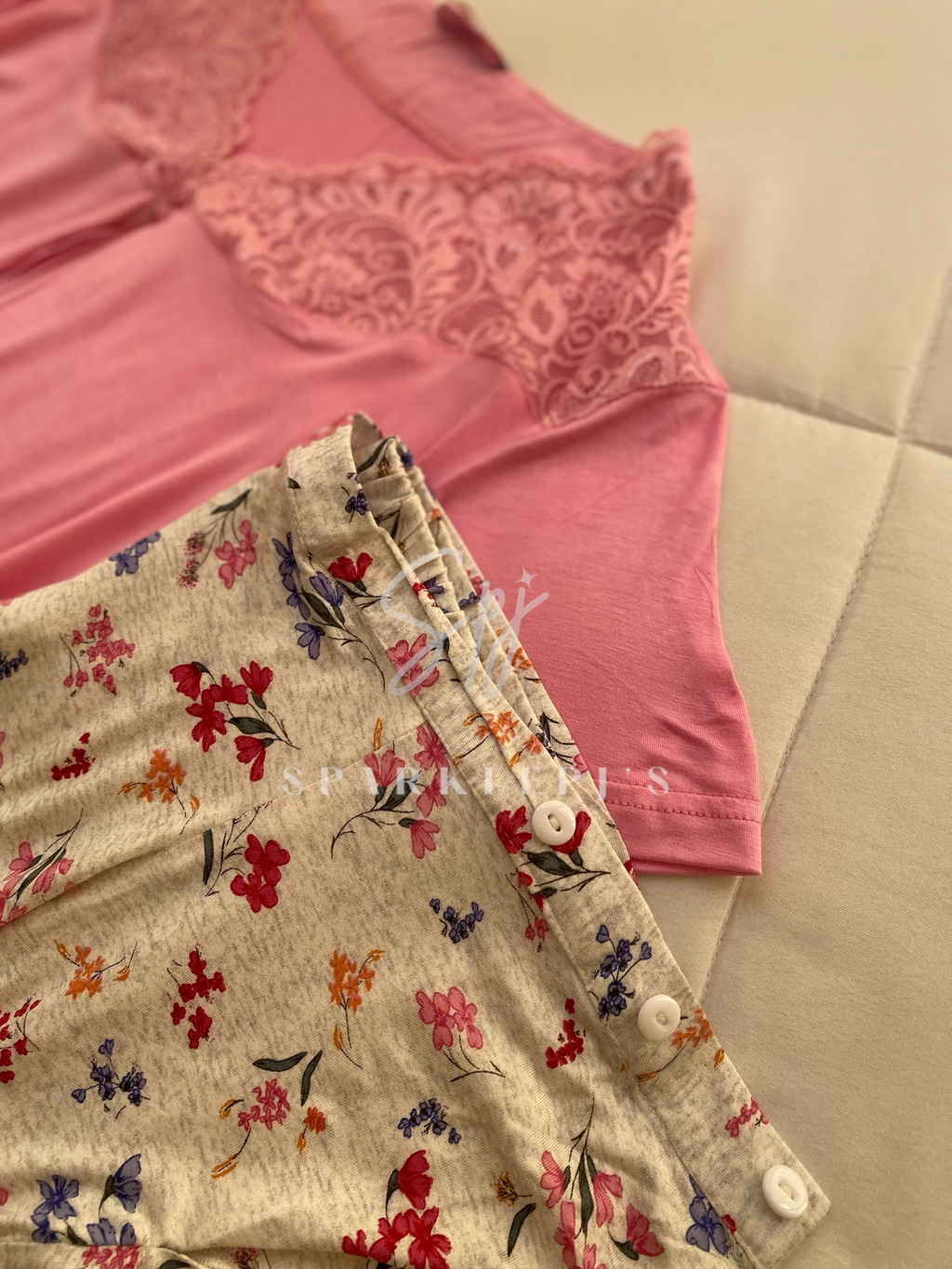 Sweet Blossom Maternity Pantacour Set