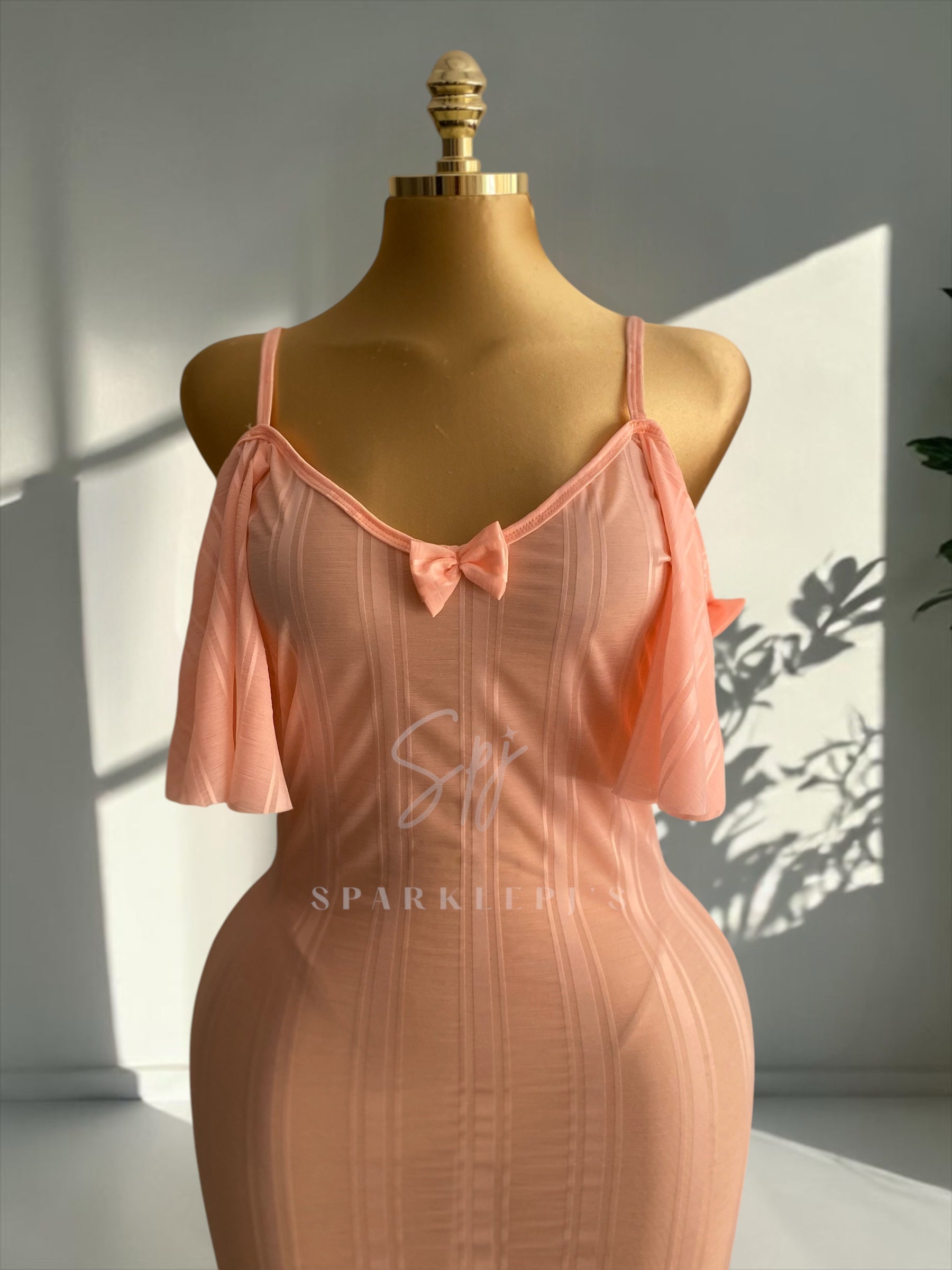 Elegant Side-Shoulder Nightdress