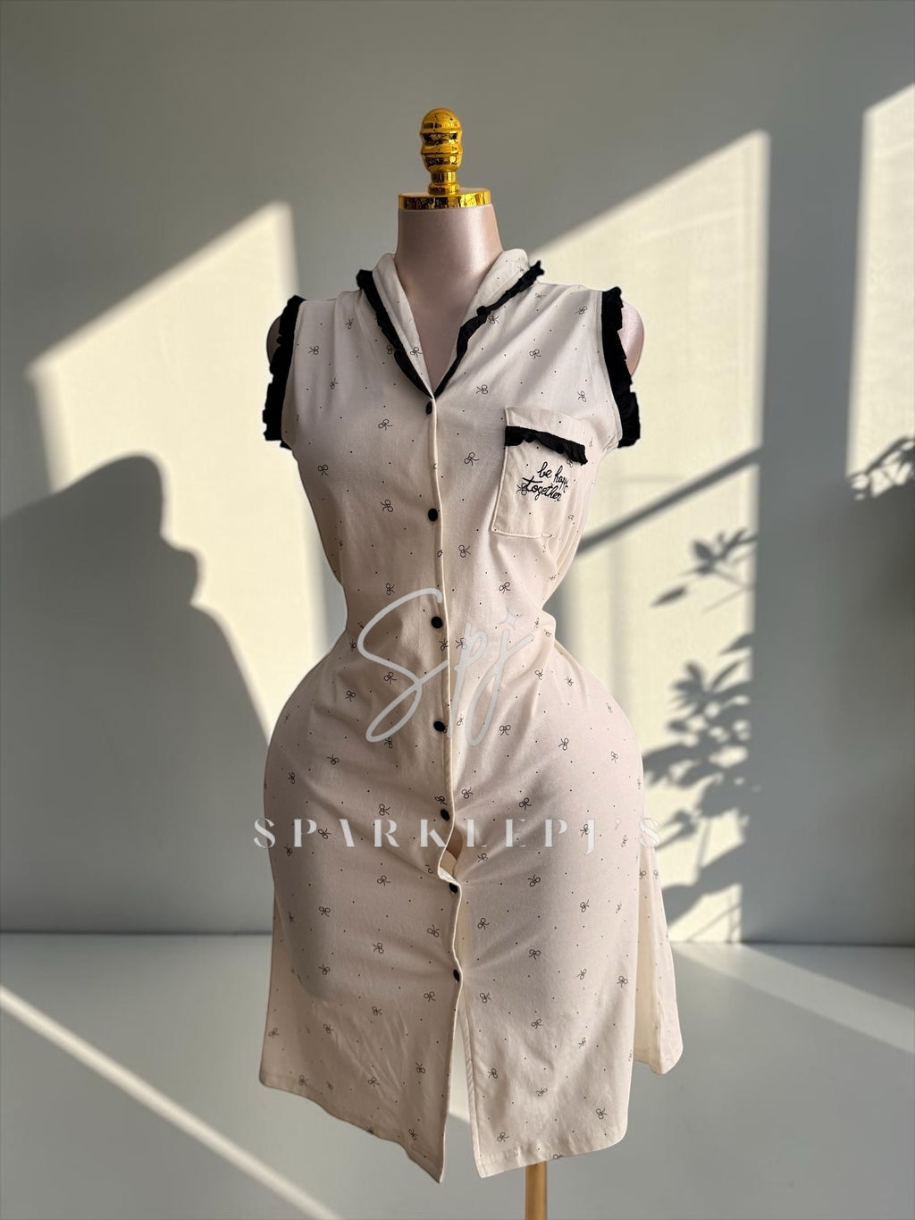 Sweet Button Nightdress