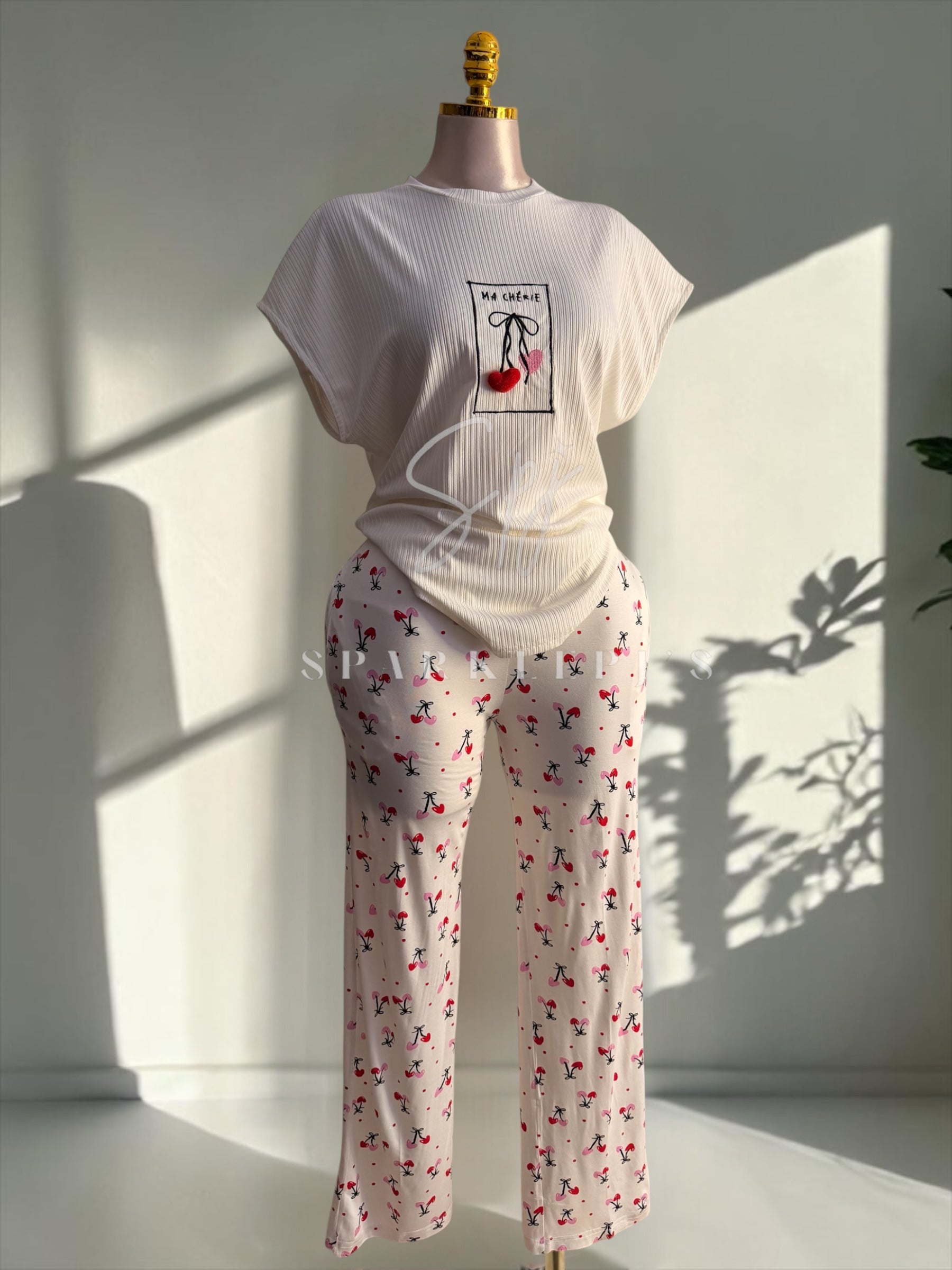 Cherry Love Pajama Set
