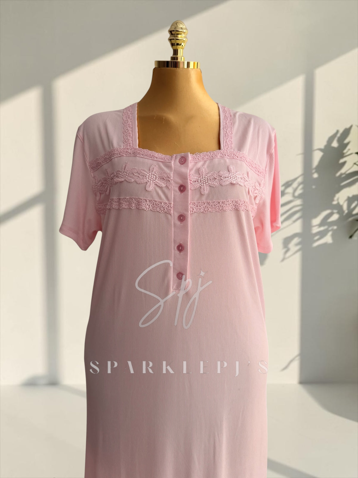 Lace Comfort Maxi Dress – Sparkle Pj's