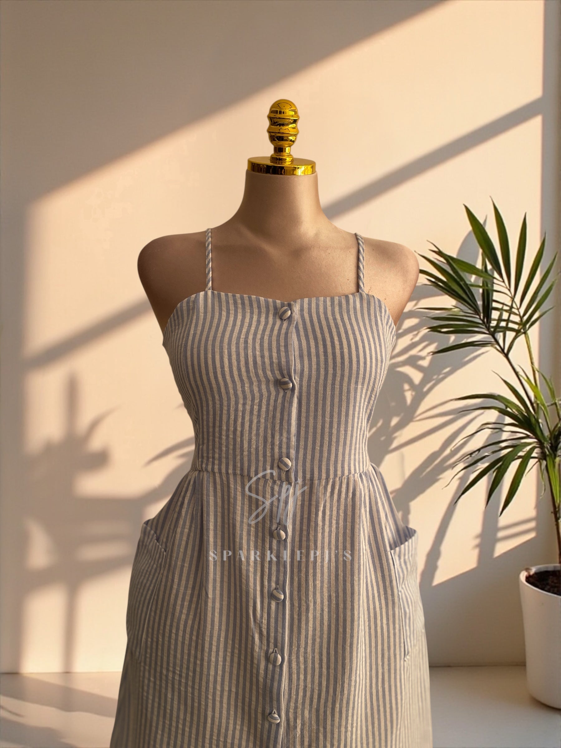 Sweet Stripe Pocket Nightshirt