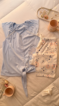 Bloom Tie-Front Pajama Set (Carpi-pants)