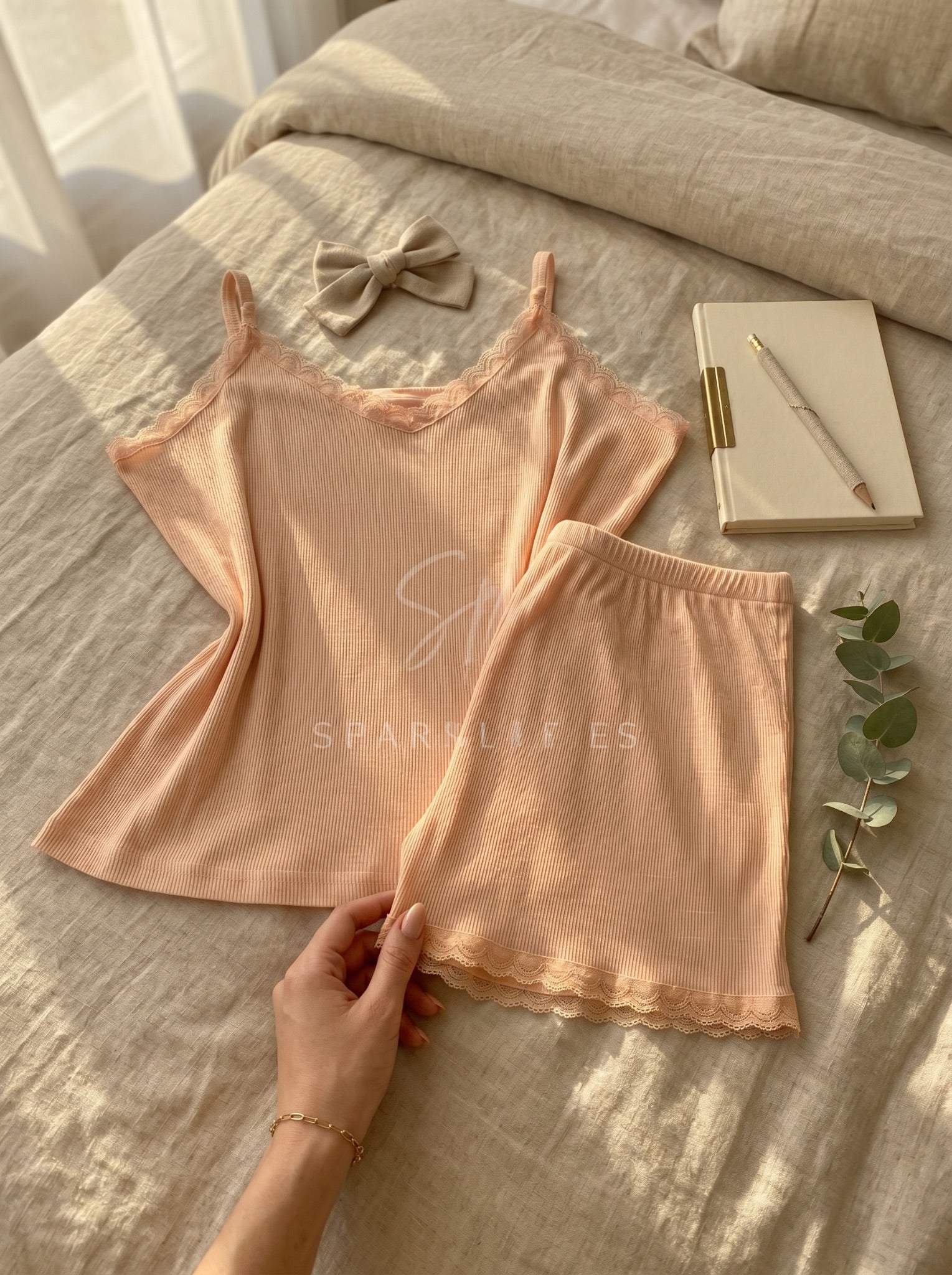 Cozy Ribbed Shorts Pajama