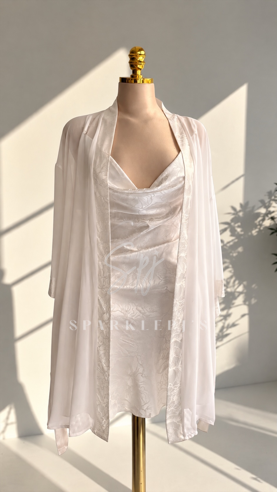 Flora Satin & Chiffon Set