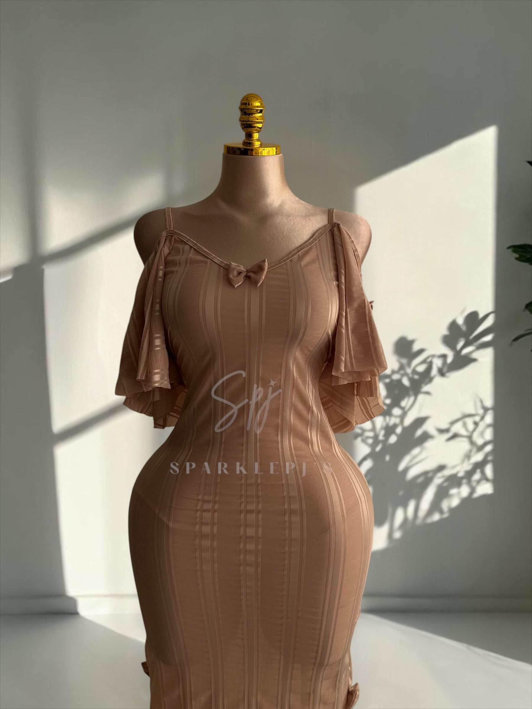 Elegant Side-Shoulder Nightdress