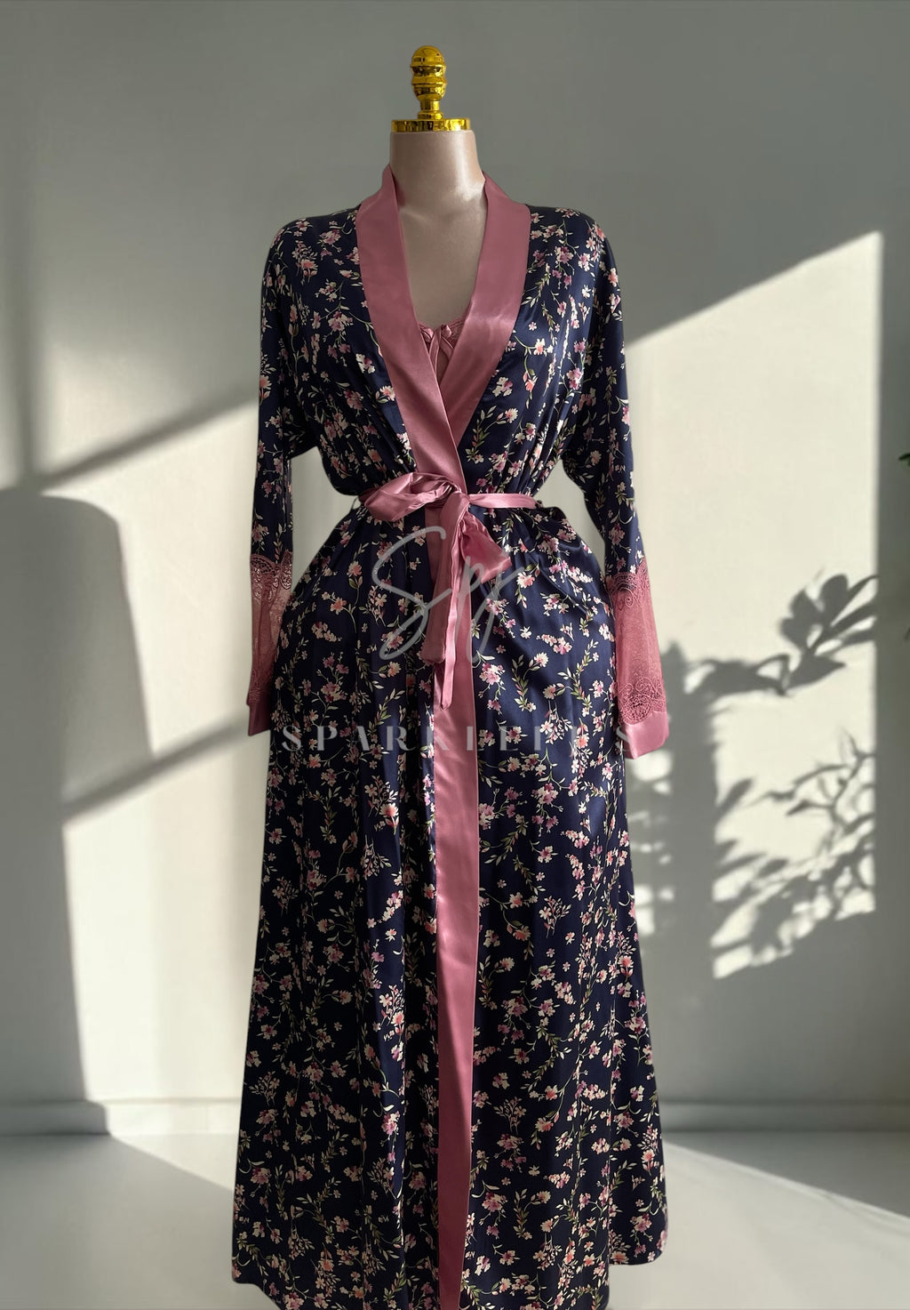 Cherry Blossom Satin Set