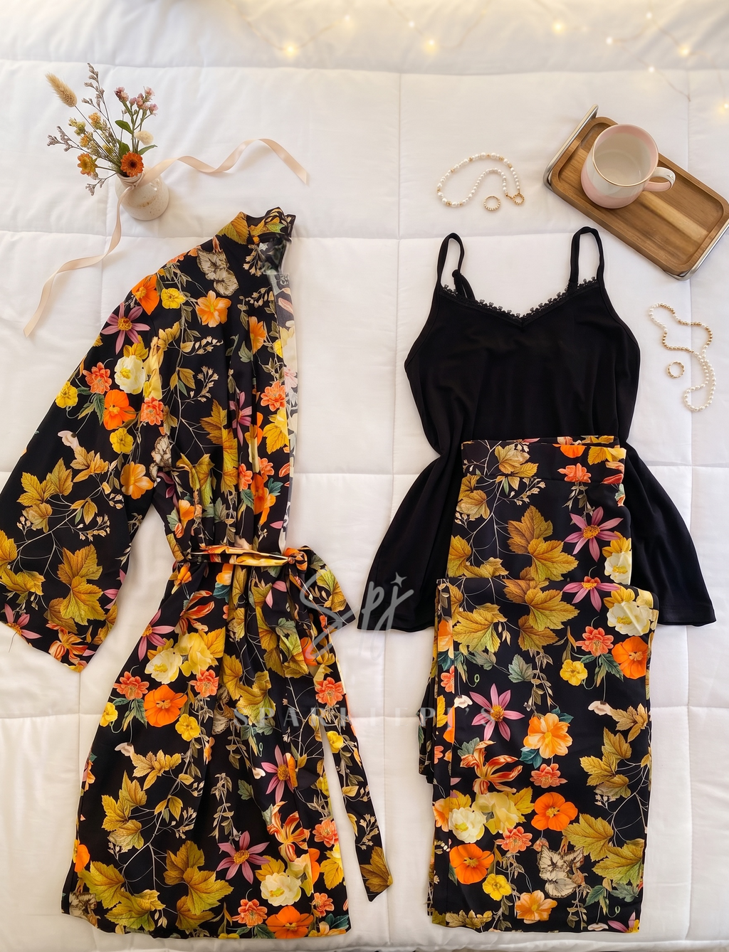 Midnight Floral 3-Piece Lounge Set