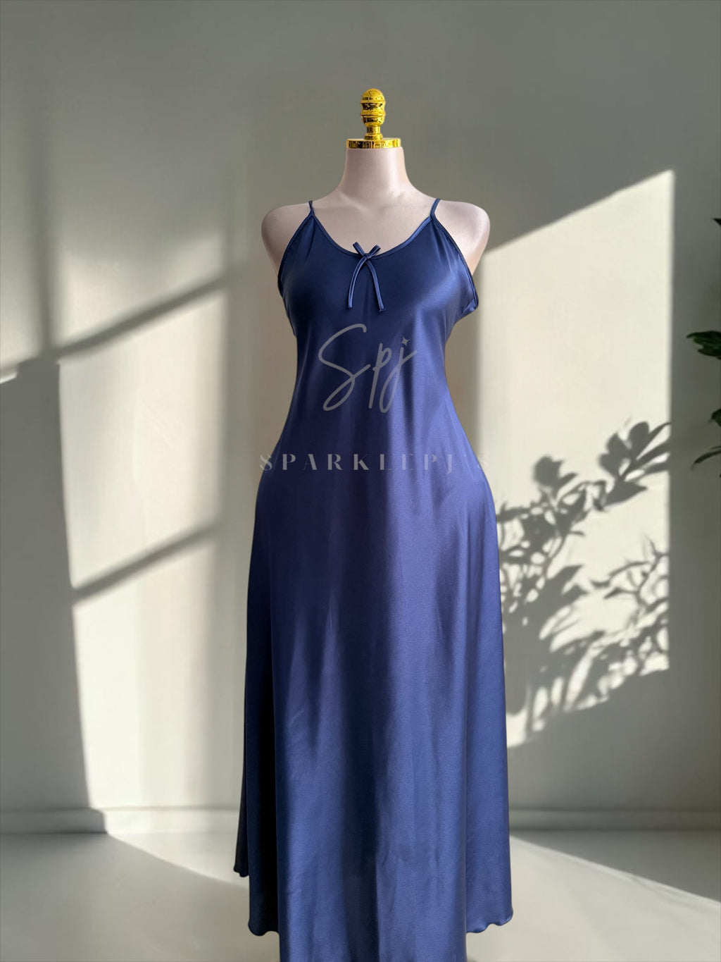 Elegant Long Satin Nightdress