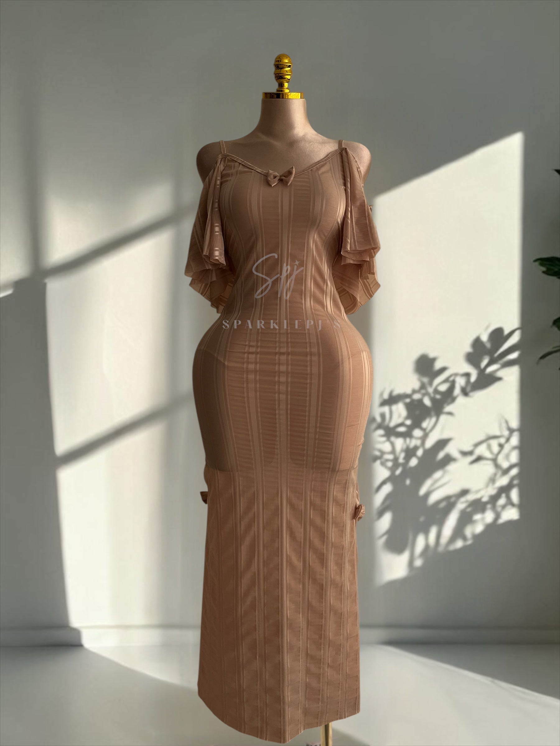 Elegant Side-Shoulder Nightdress