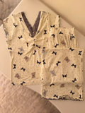 Teddy Bow Pajama Set (Long-pants)