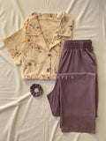 Vintage Bloom Pajama Set (Short-Sleeve)