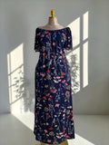 Floral Maxi Dress (Off-Shoulder)