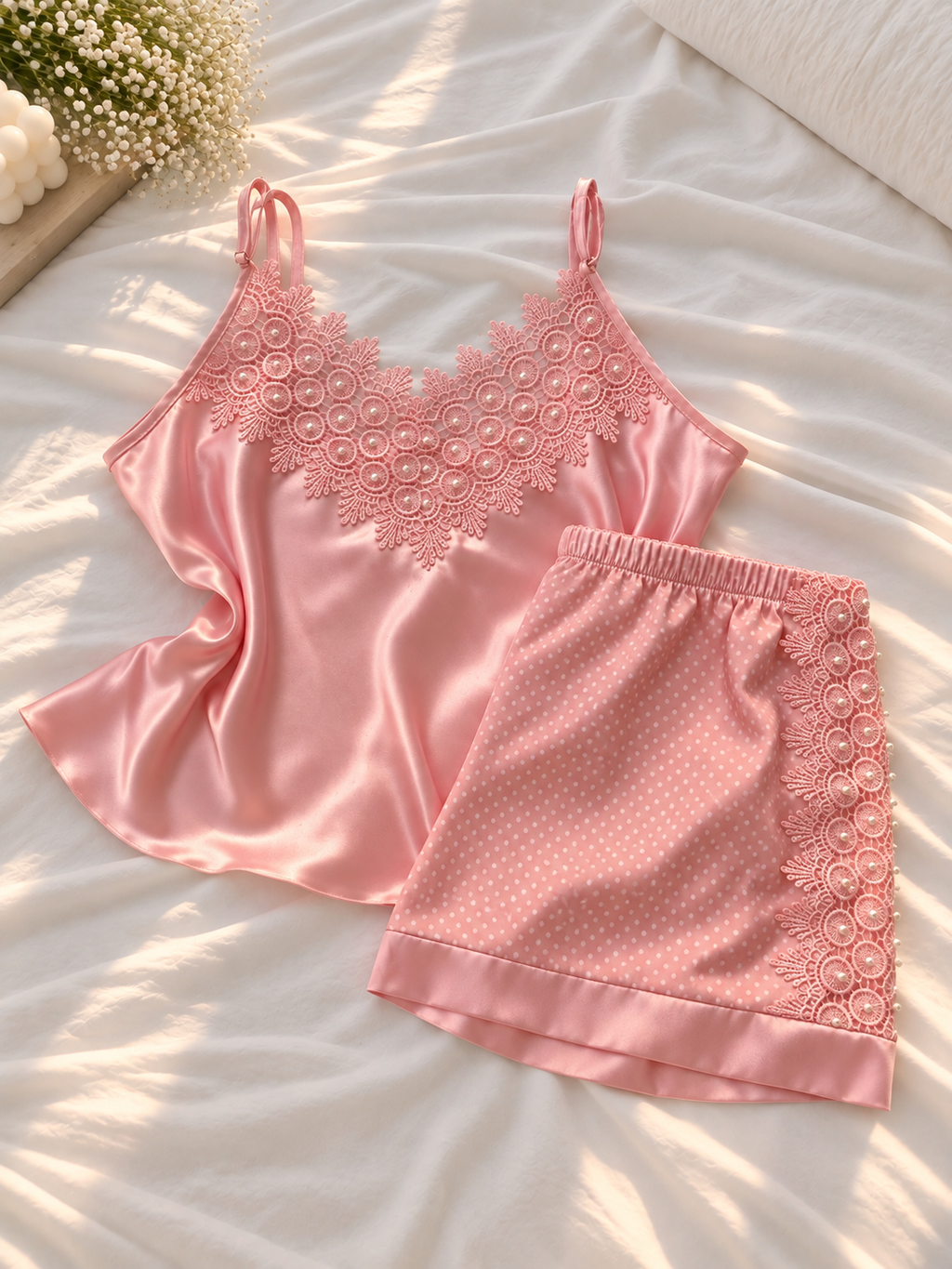 Pearl Satin Set
