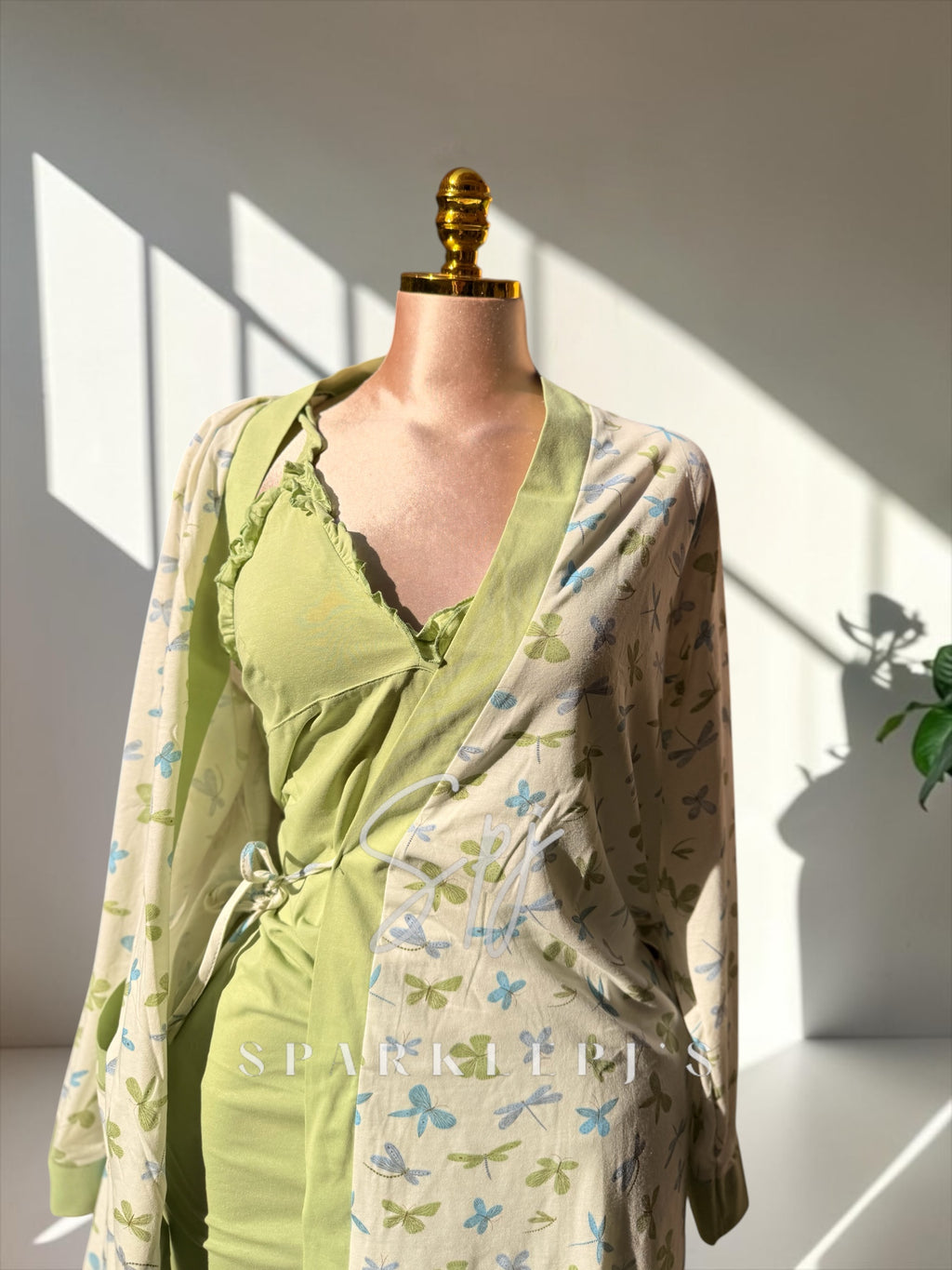 Soft Dragonfly Robe Set