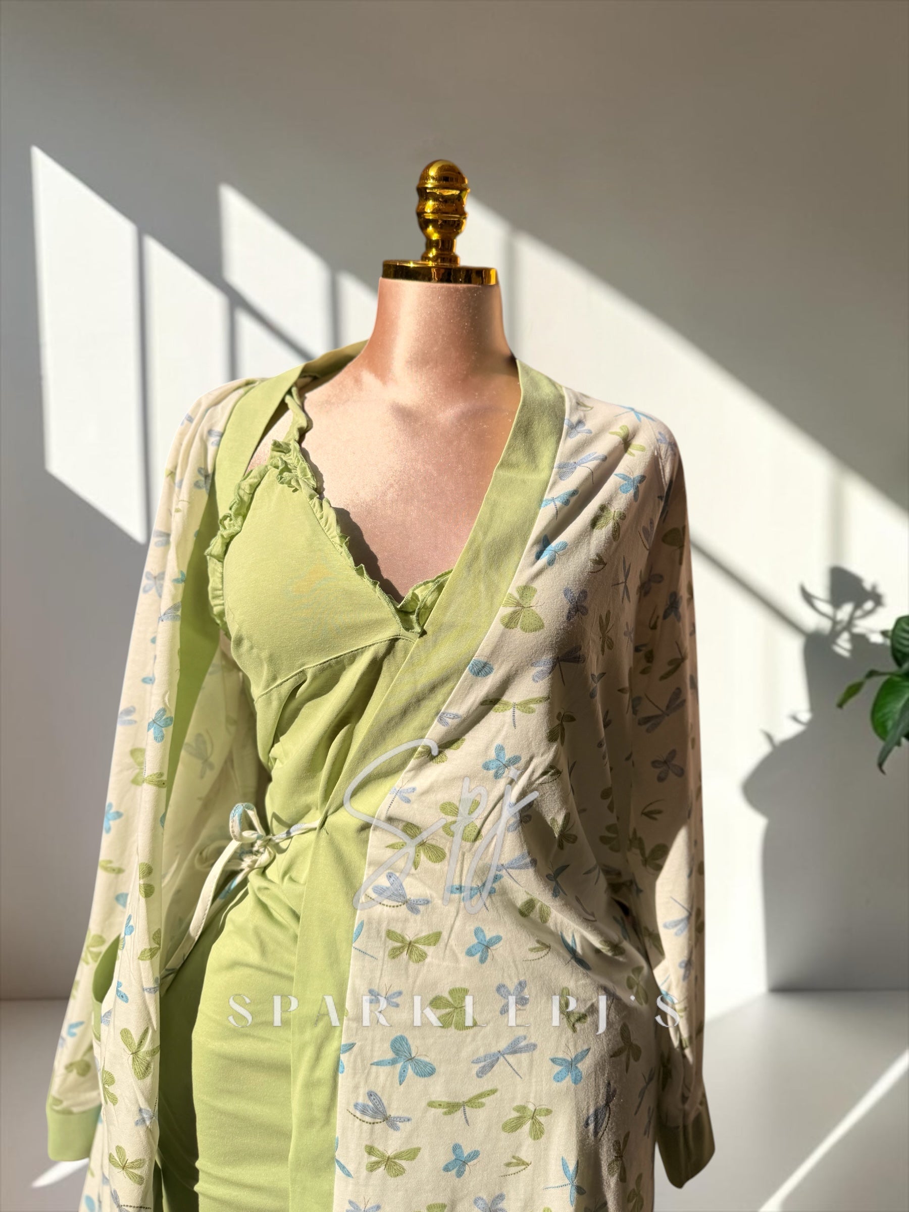 Soft Dragonfly Robe Set