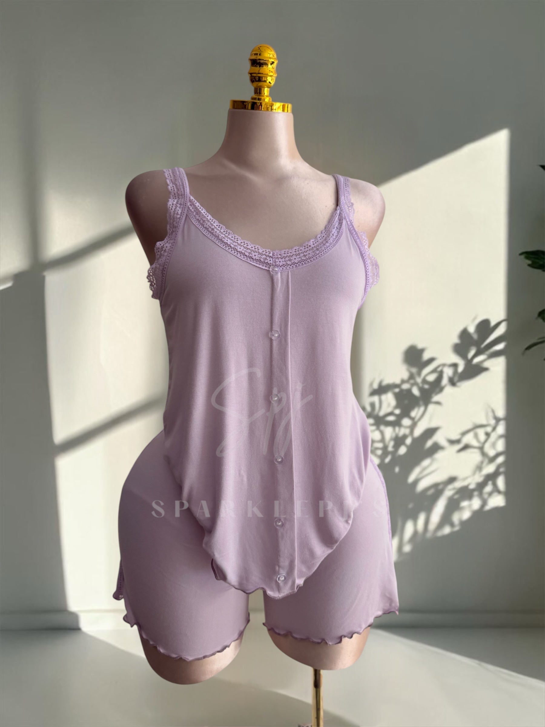 Soft Lace Summer Short Set