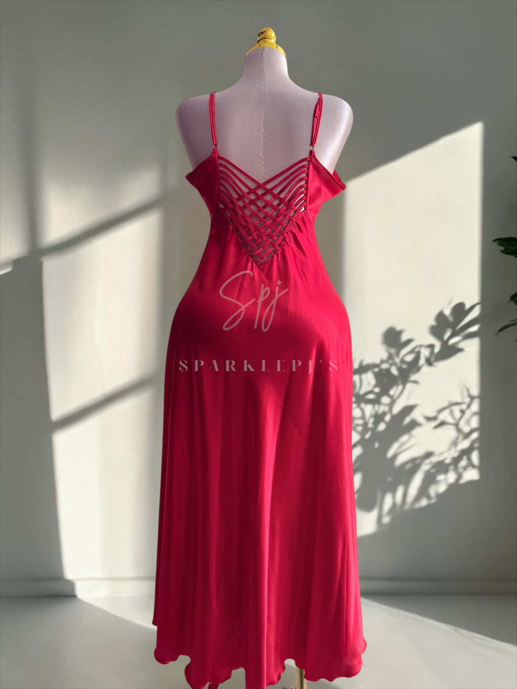 Elegant Long Satin Nightdress