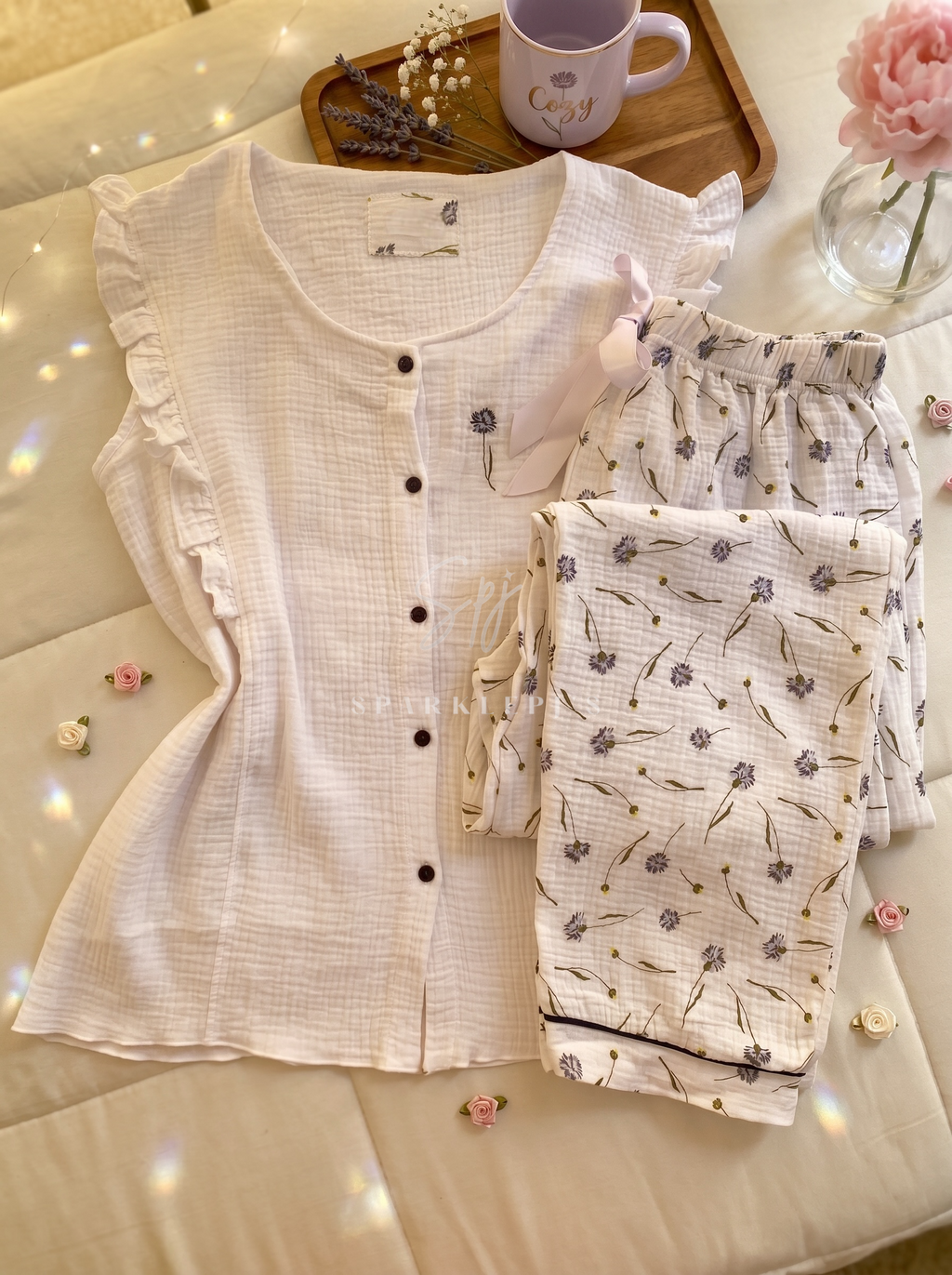 Soft Bloom Pajama Set