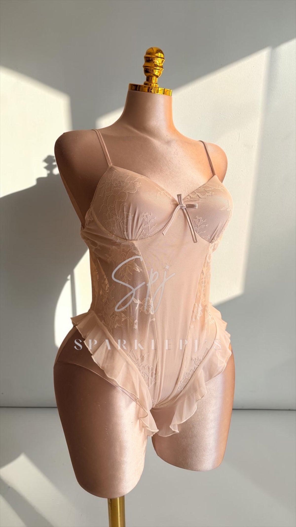 Floral Tulle Robe Set
