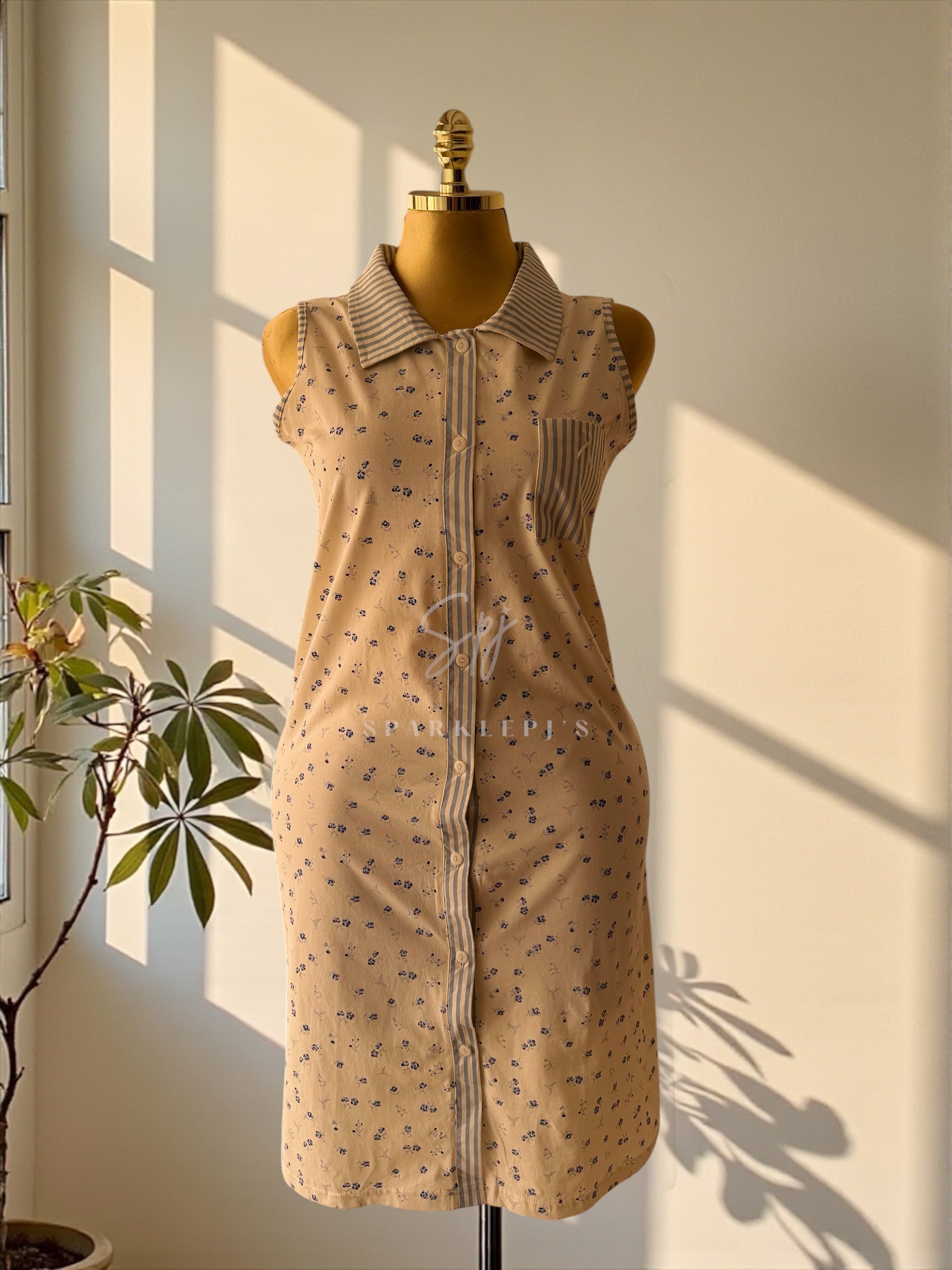 Blue Blossom Lounge Dress