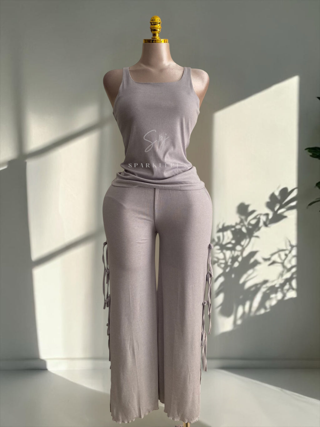 Ribbon Touch Pajama Set