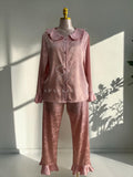 Classic Buttoned Satin Pajama