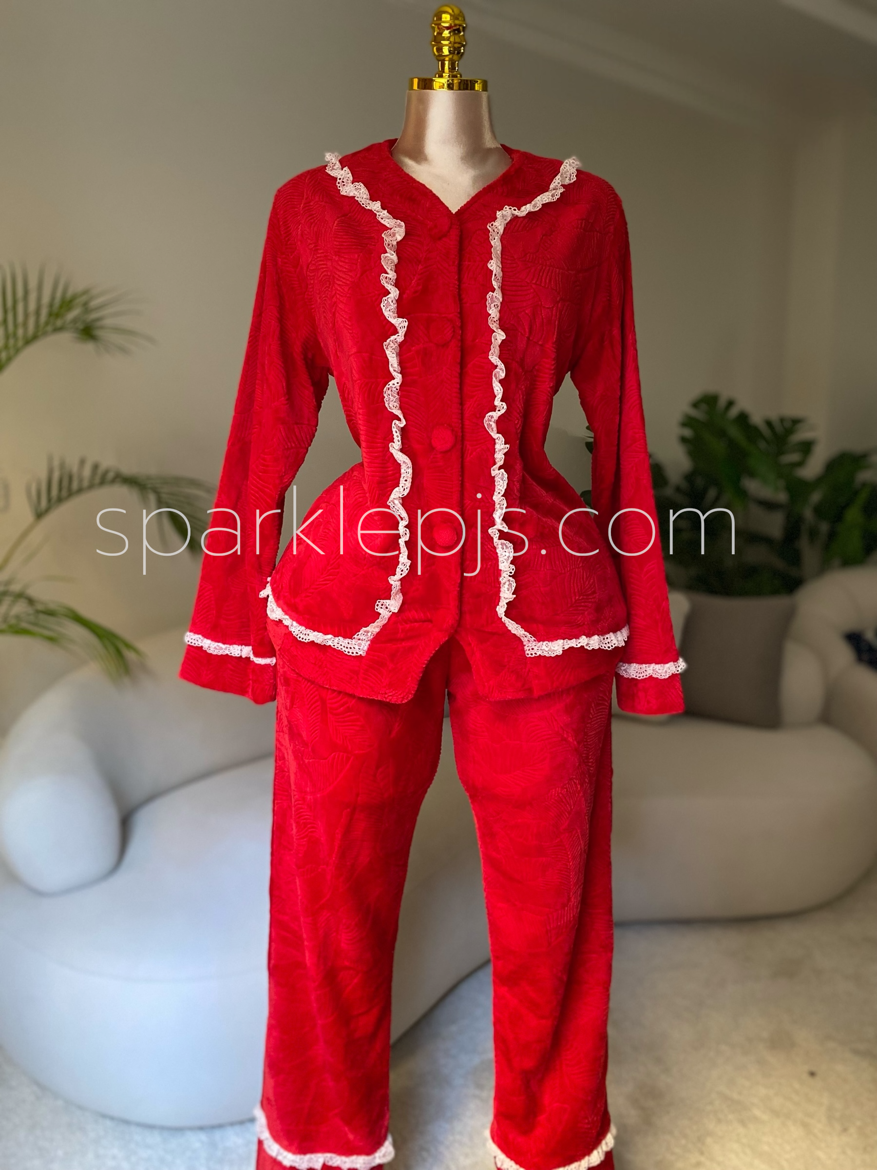 Opulent Ruffle Pajamas