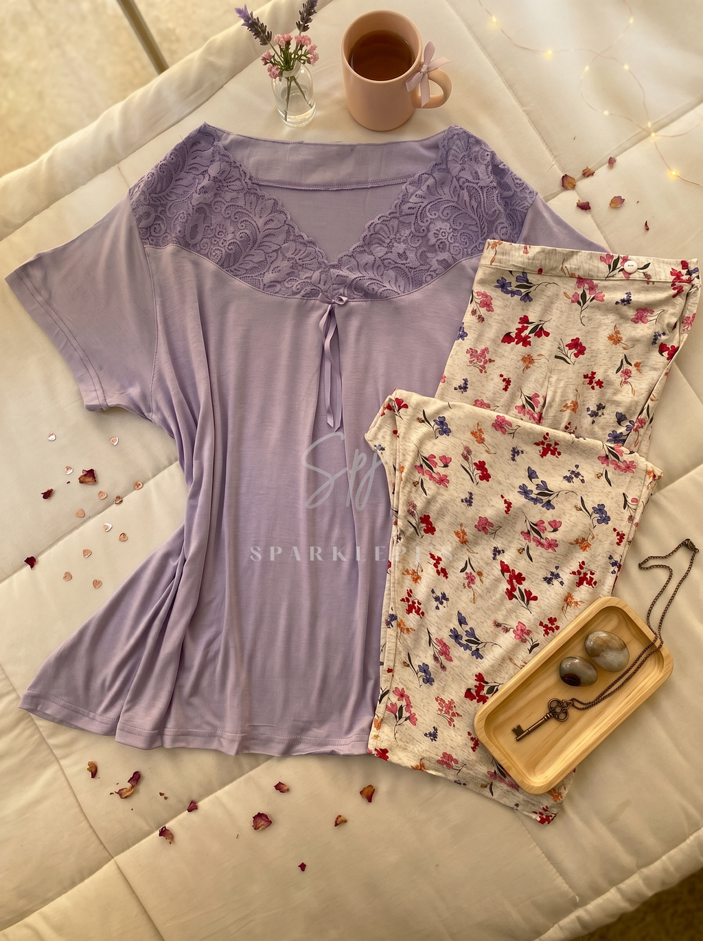 Sweet Blossom Maternity Pantacour Set
