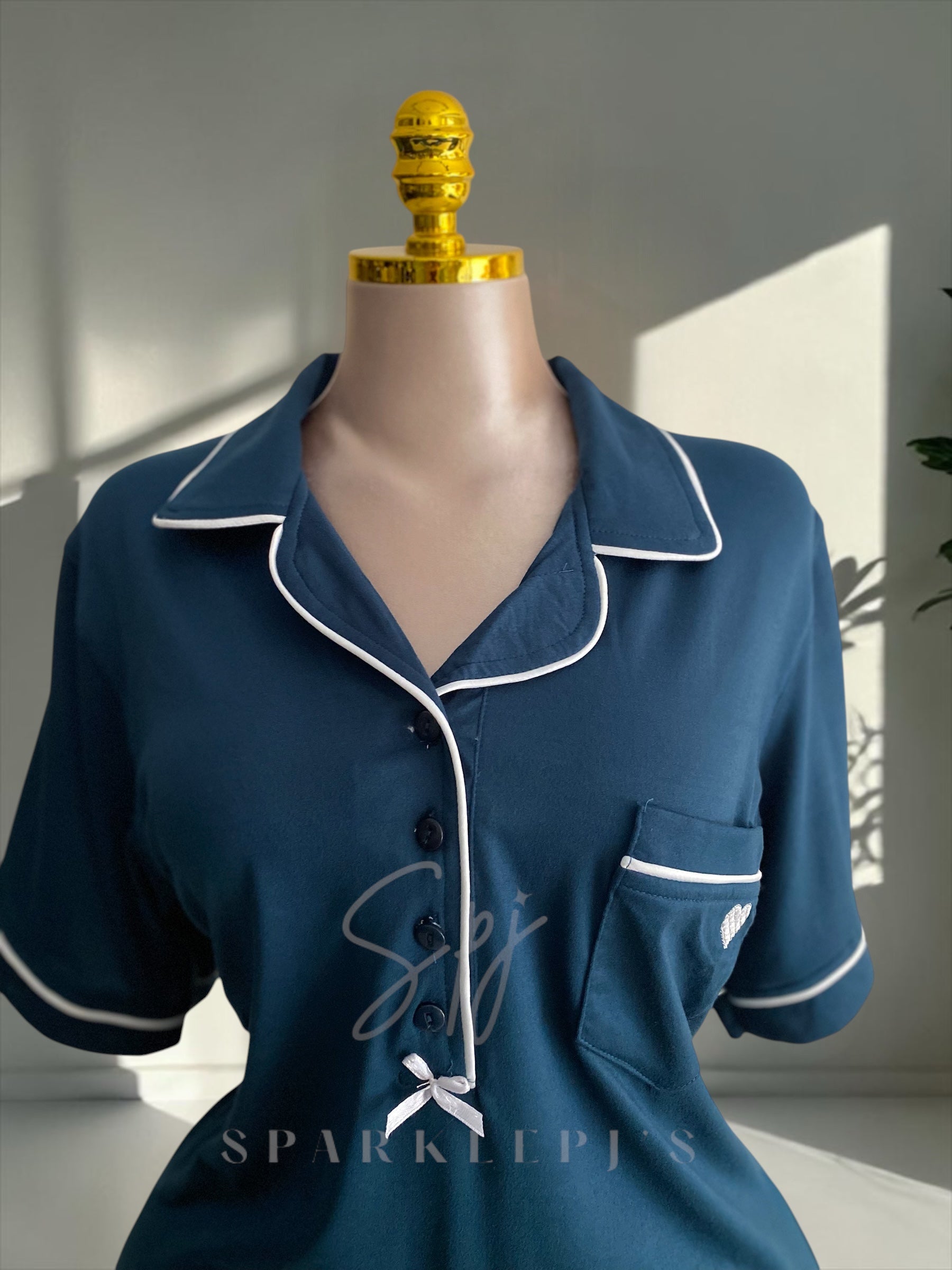 Classic Button Long Nightdress