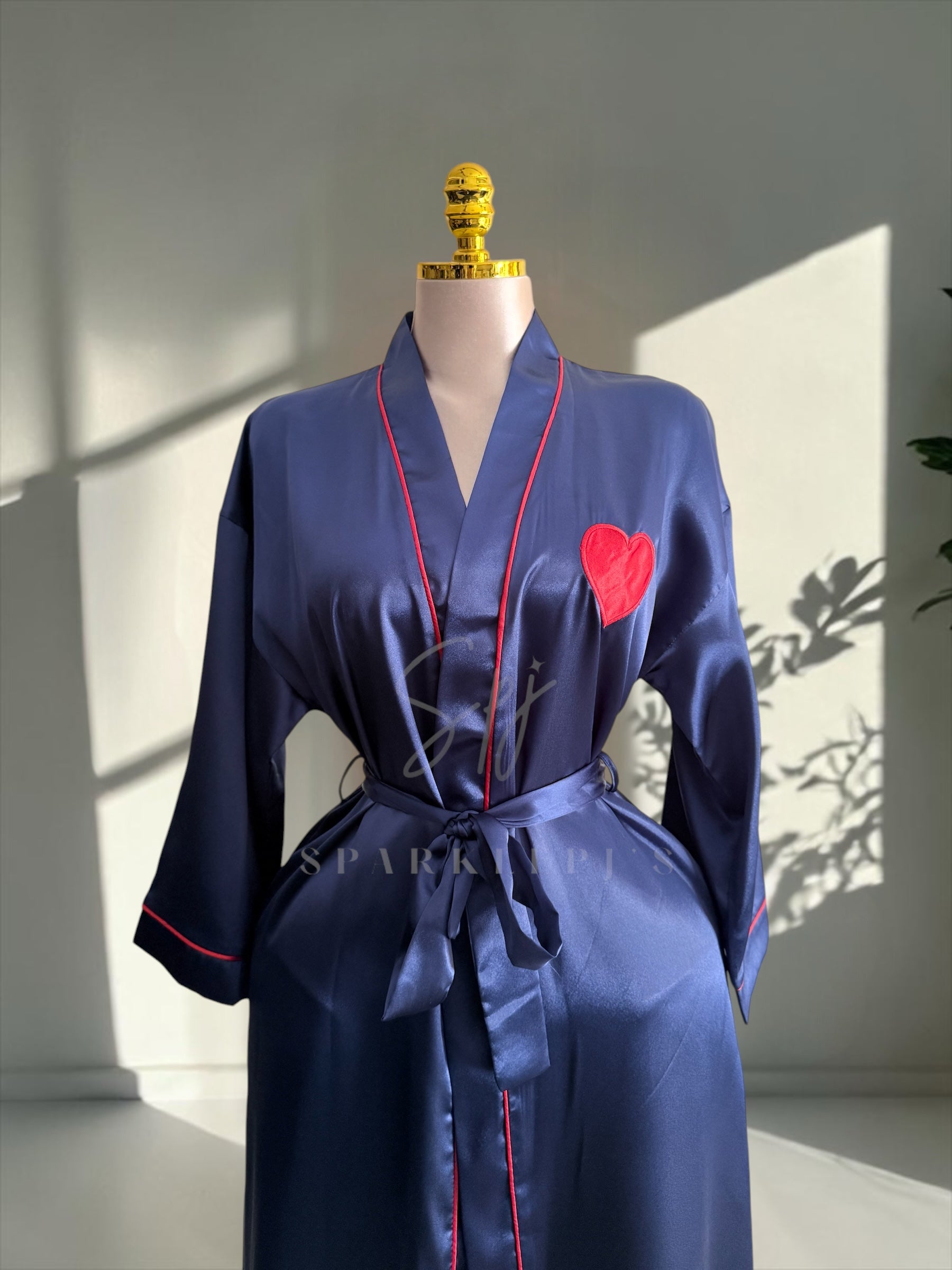 Long Love Satin Robe