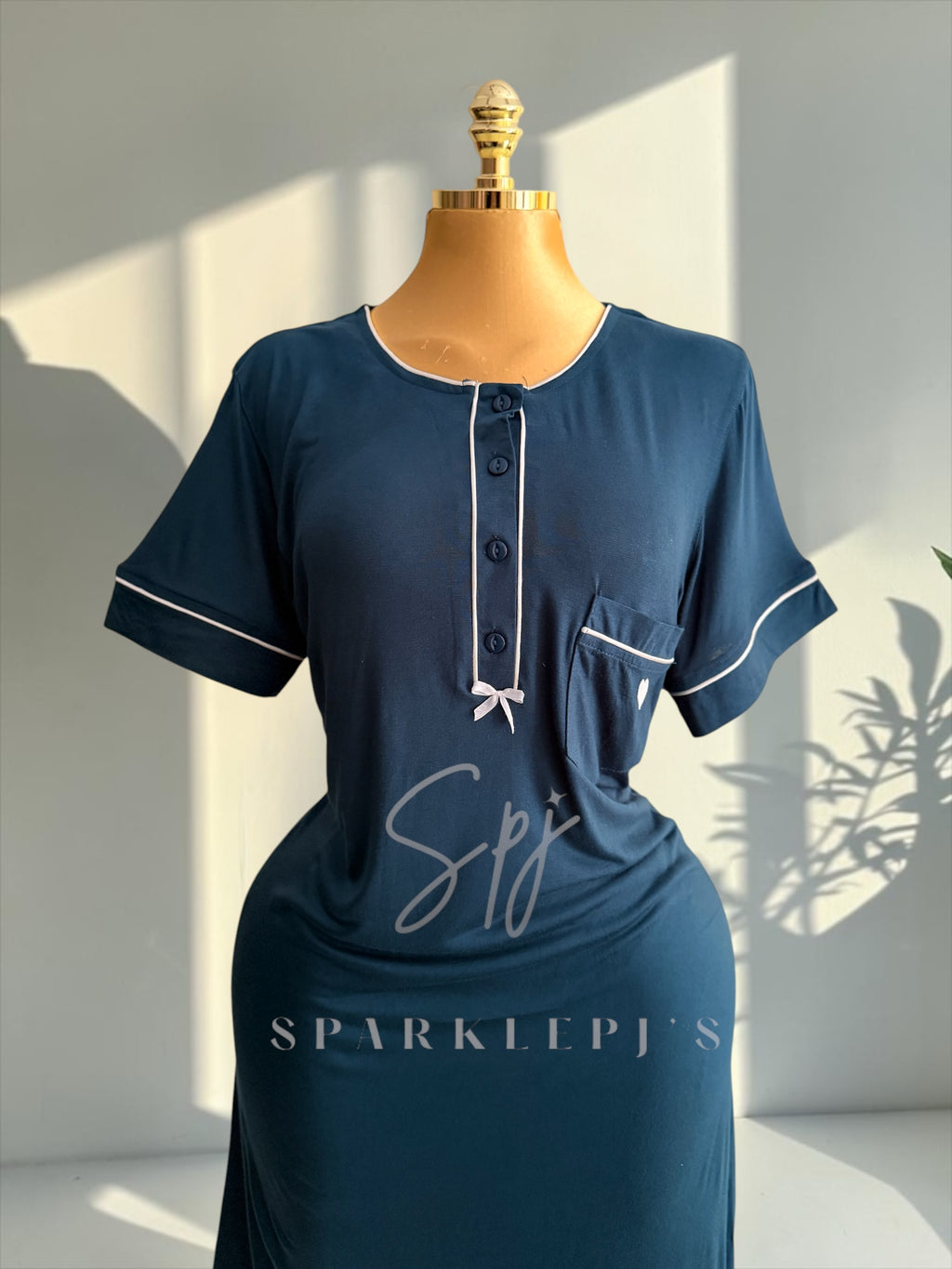 Soft Button Night Dress