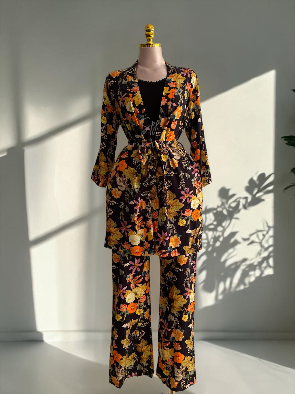 Midnight Floral 3-Piece Lounge Set