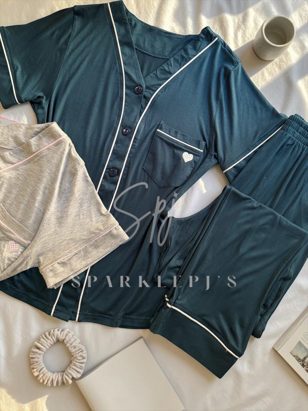 Soft Cotton Button Pajama Set