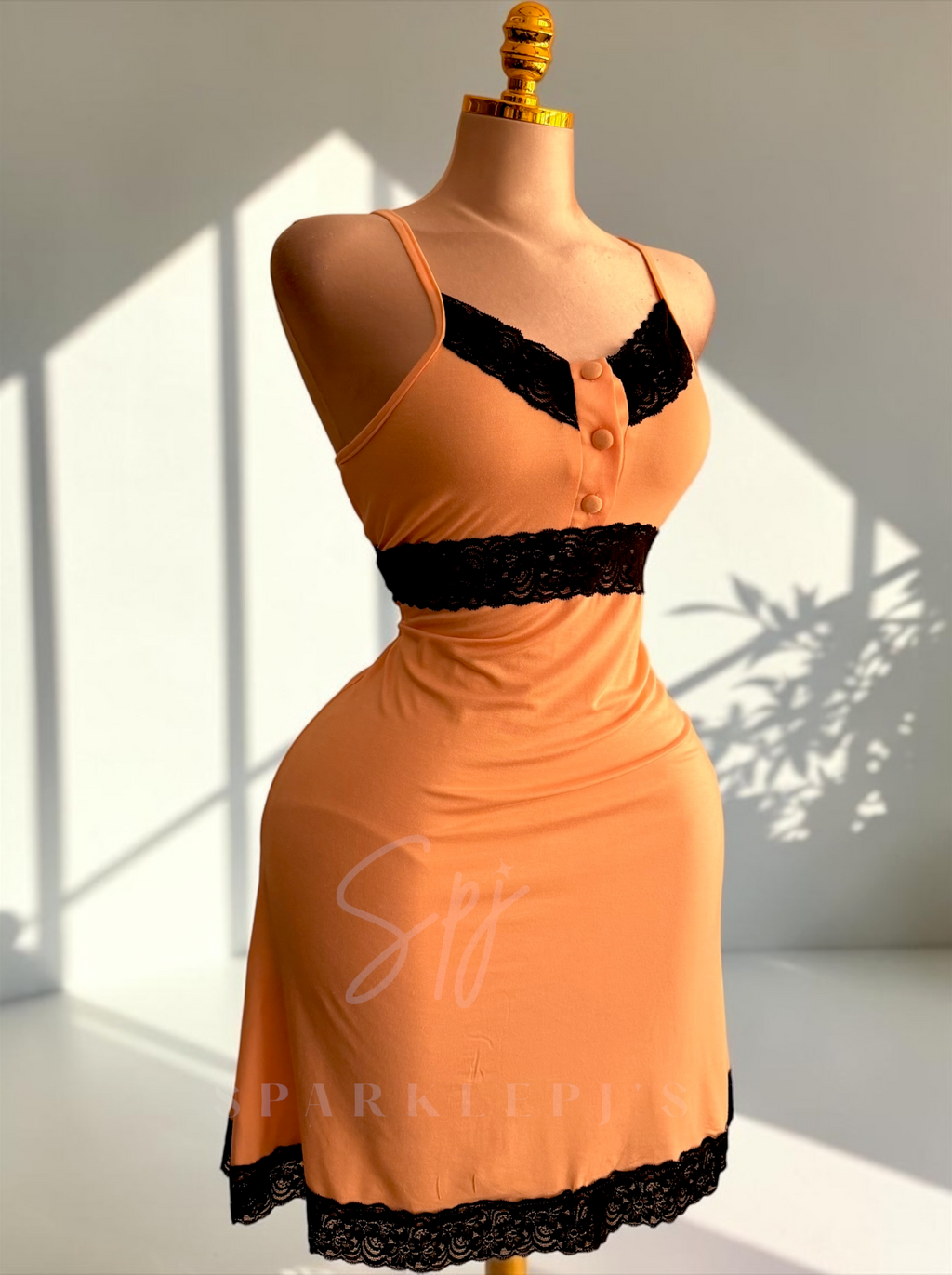Midnight Lace Nightdress