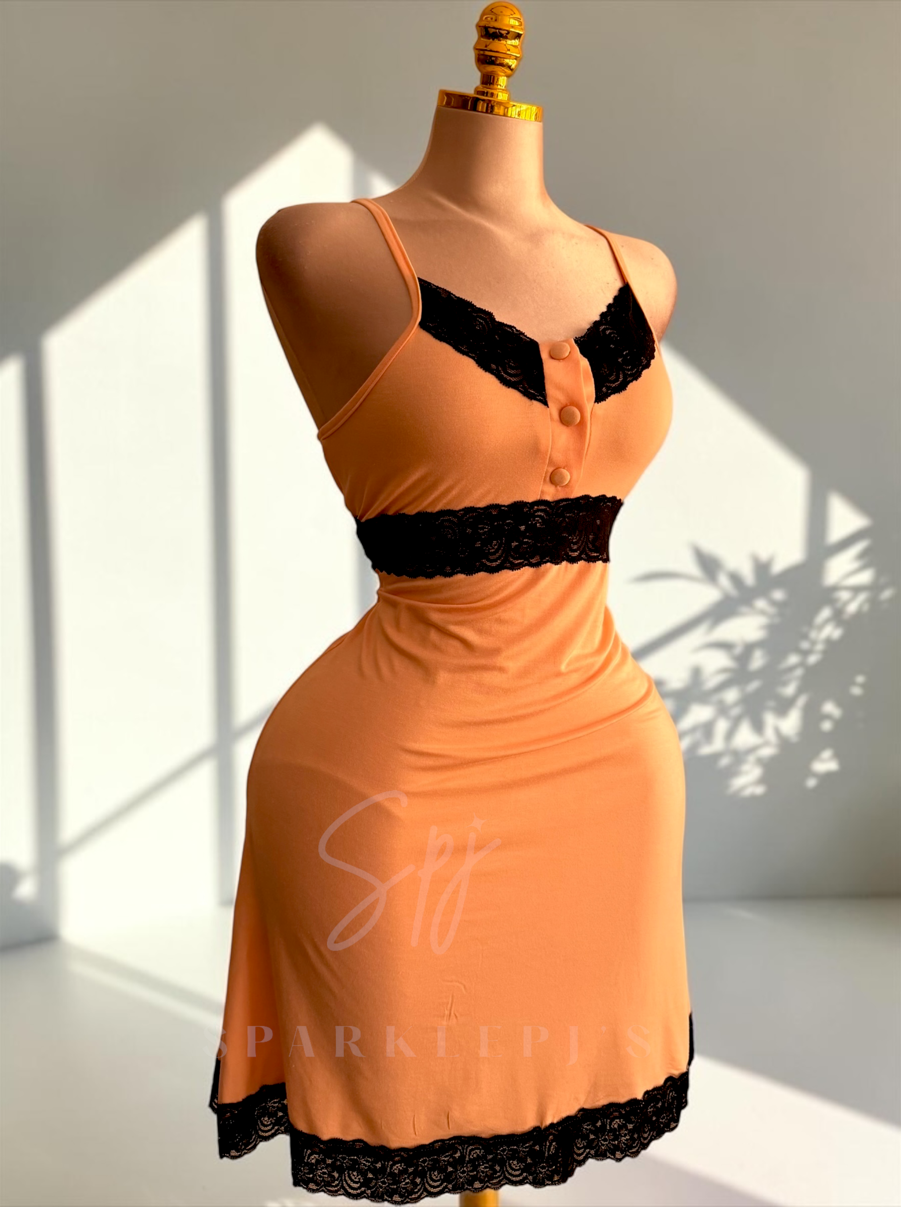 Midnight Lace Nightdress