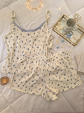 Daisy Bloom Ribbed Pajama Short