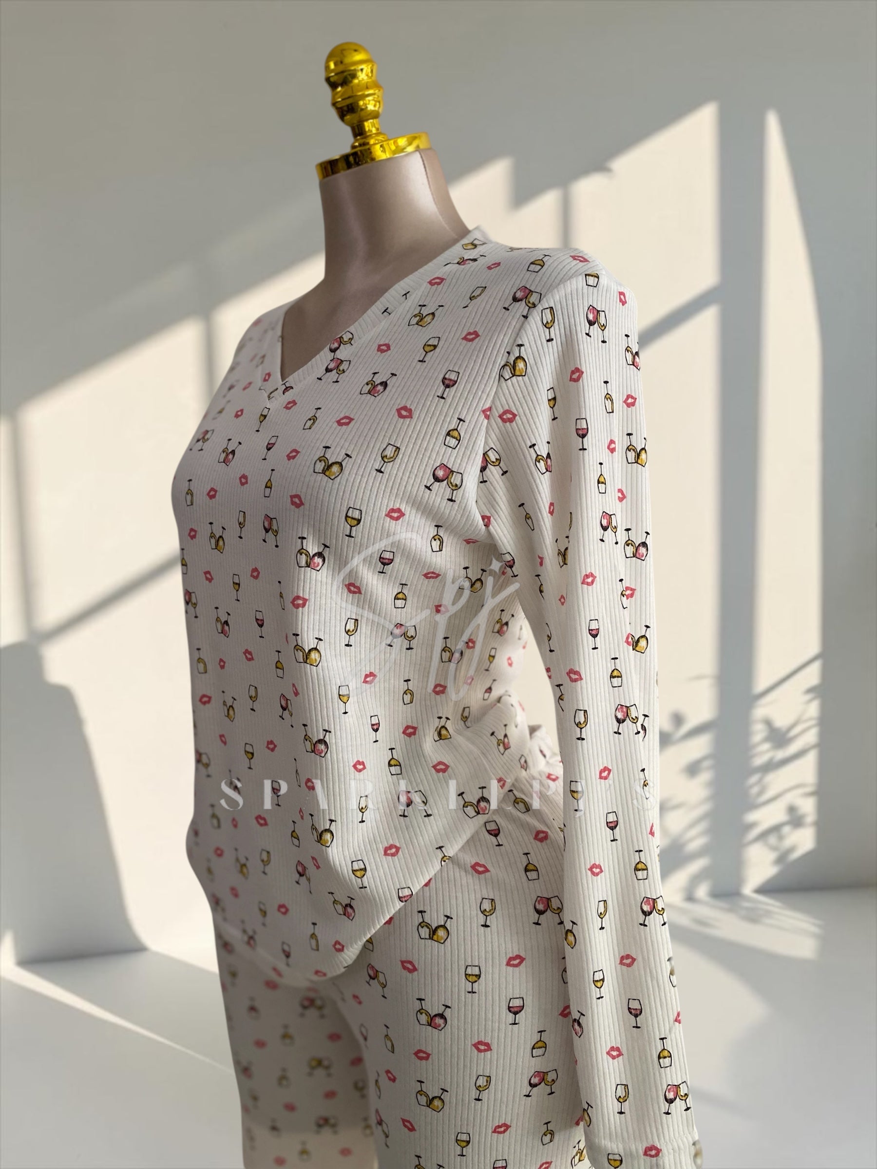 Soft Ribbed Pajama Set