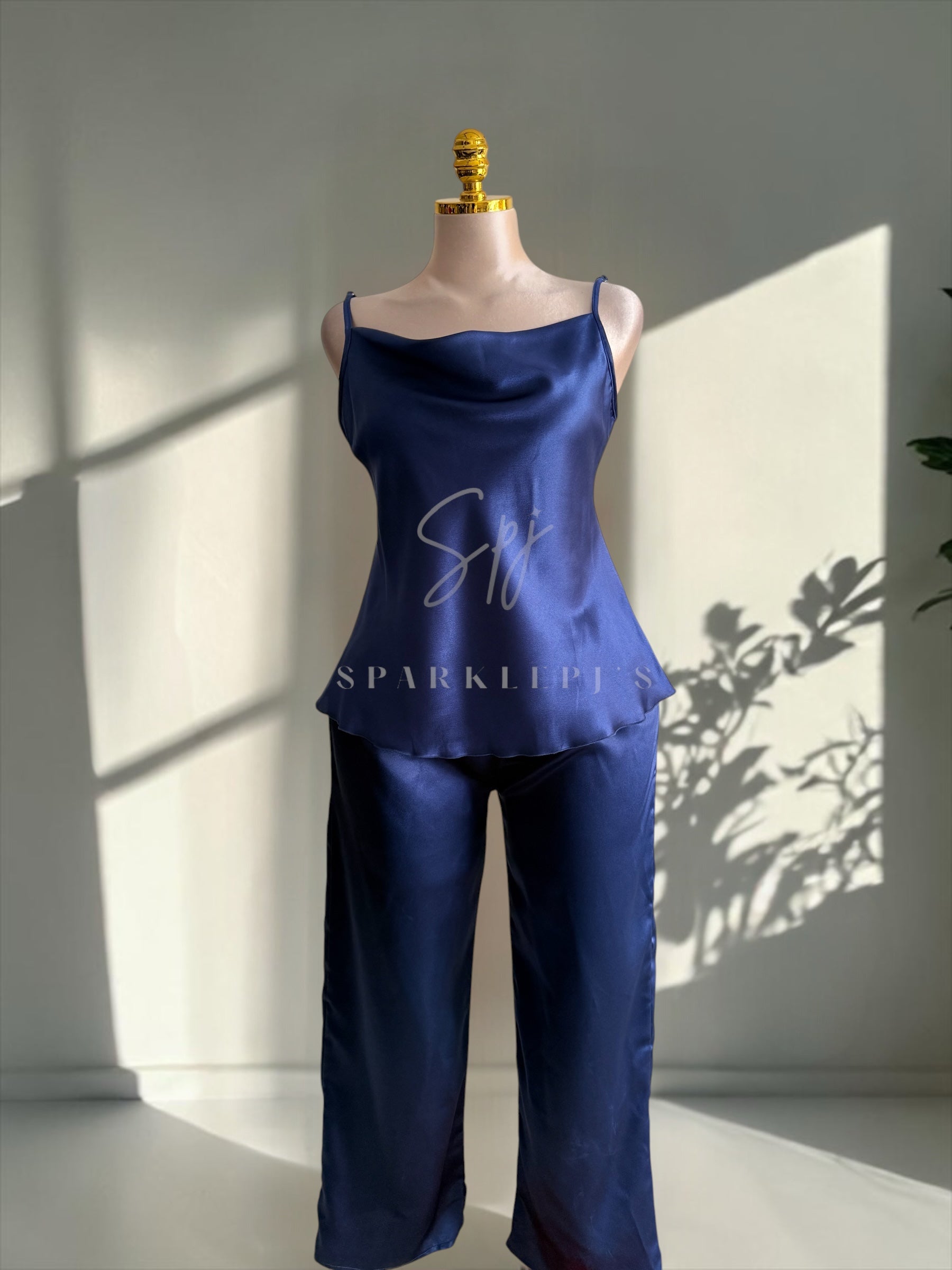 Satin Two-Piece Pajama Set