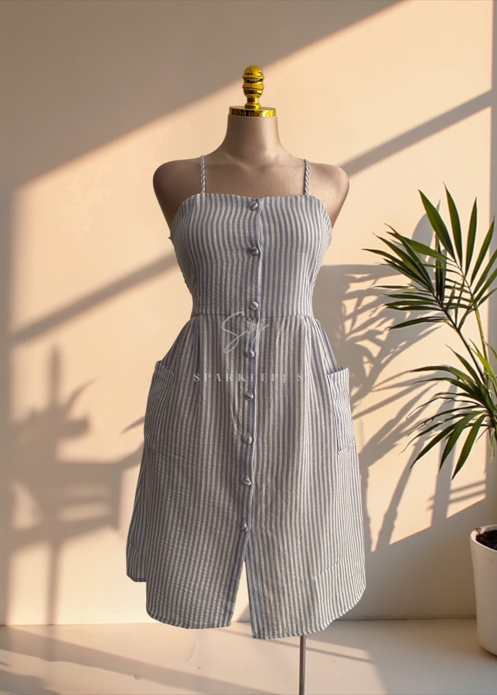 Sweet Stripe Pocket Nightshirt